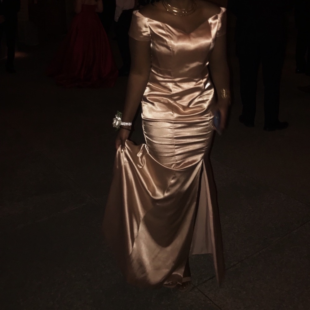 Gold prom/formal dress